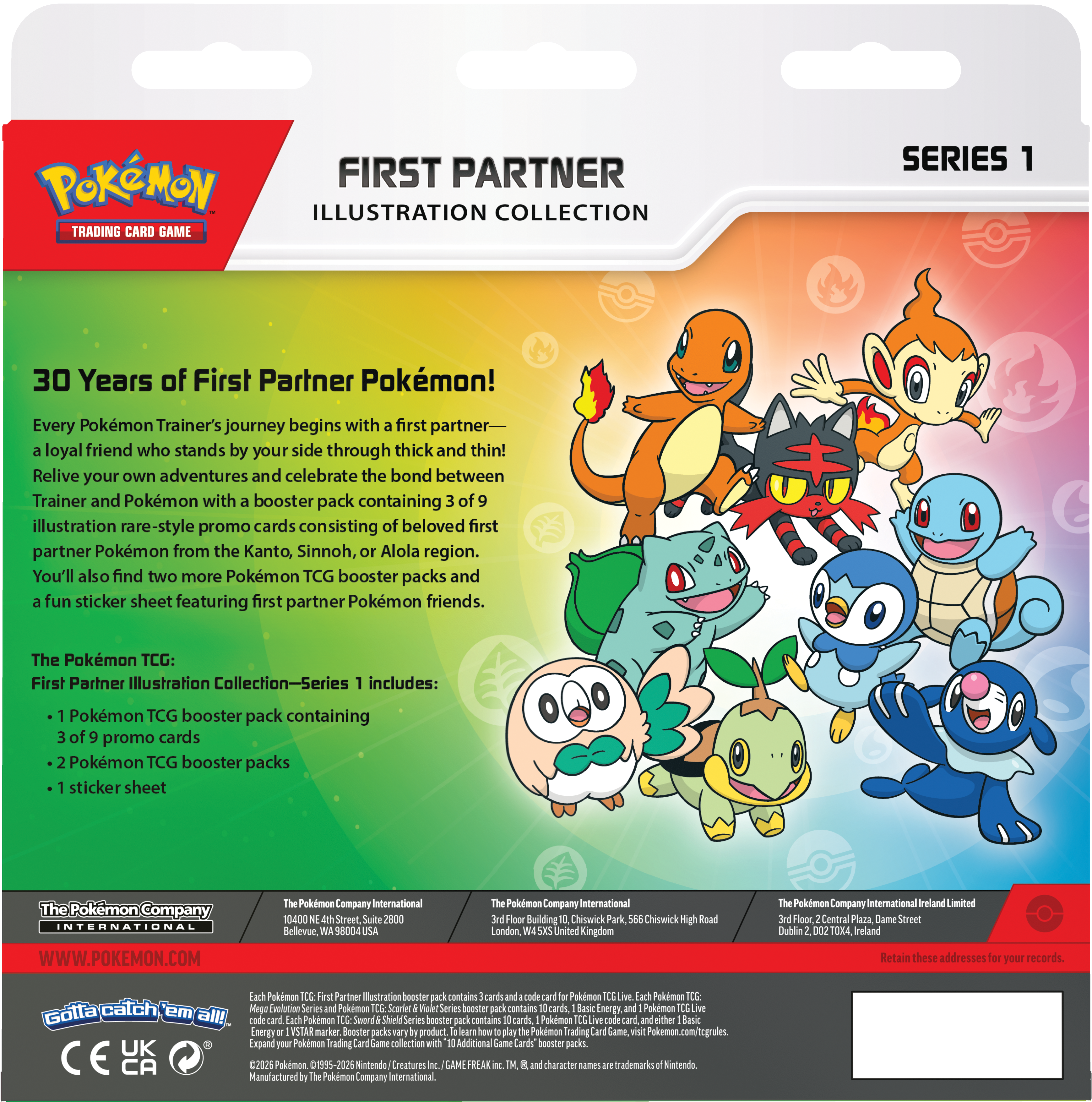 Pokémon TCG: First Partner Illustration Collection 1 product image - source Beam Card Shop