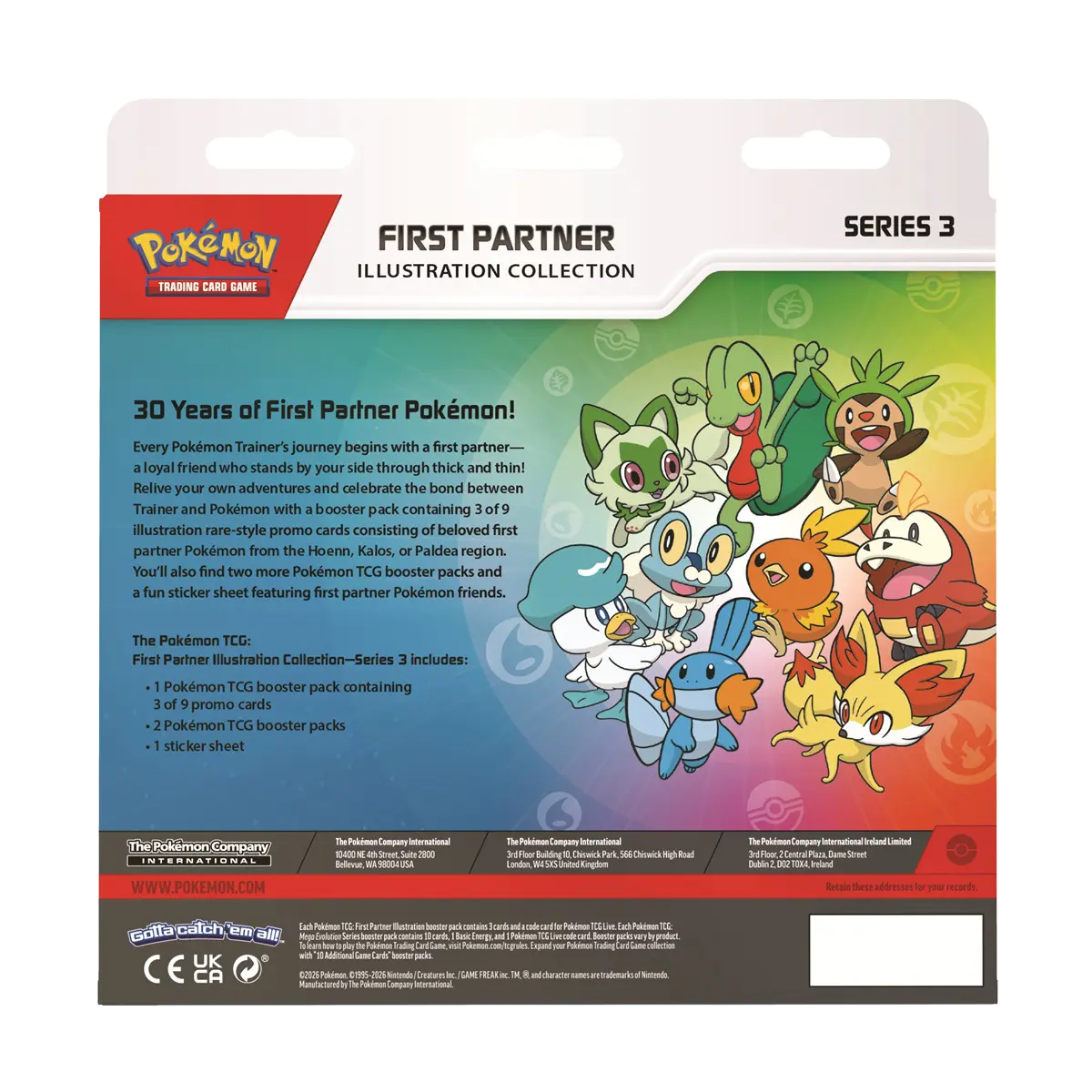 Pokémon First Partner Illustration Collection Series 3 product image - source Beam Card Shop