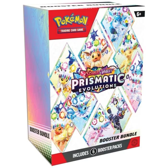 Pokémon Prismatic Evolutions Booster Bundle (6 packs) SV8.5