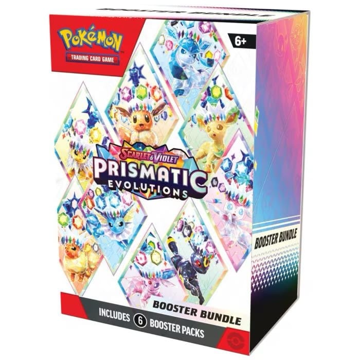 Pokémon Prismatic Evolutions Booster Bundle (6 packs) SV8.5