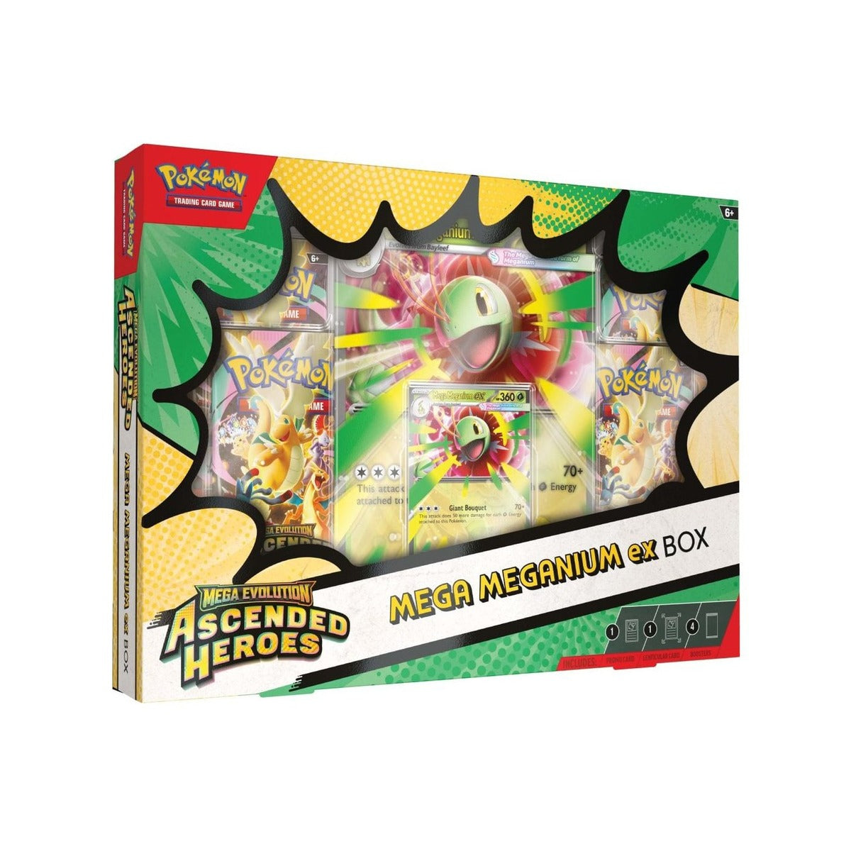 Pokémon – Mega Evolution – Ascended Heroes Mega Meganium ex Box - HYPEDTCG optimized high-resolution product image