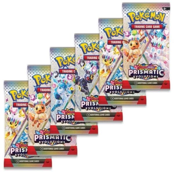 img_3943 Pokemon Scarlet & Violet—Prismatic Evolutions Booster Bundle (6 packs)